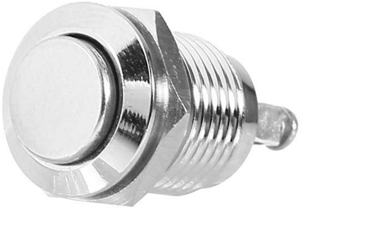 Waterdichte Metalen Drukknopschakelaar 12mm Instant Start-Button