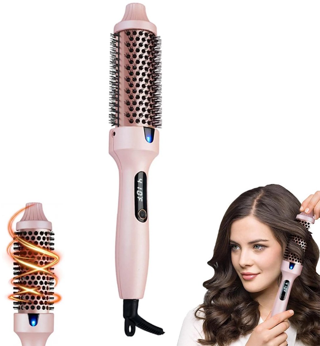 SnapGlow Professionele Verwarmde Borstel 1,5 Inch met Negatieve Ionen - SnapGlow - €26,00