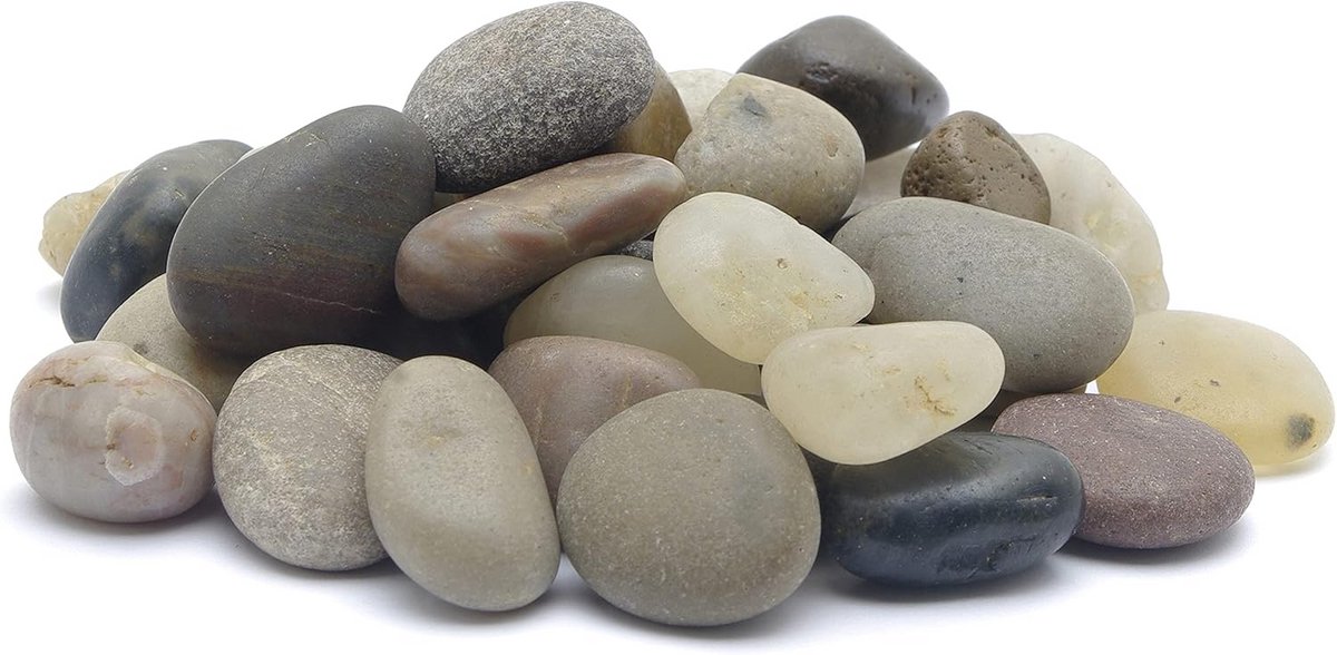 Decoratief Aquarium Grind - Natuurlijke Strand Kiezel 12-18mm 2kg
