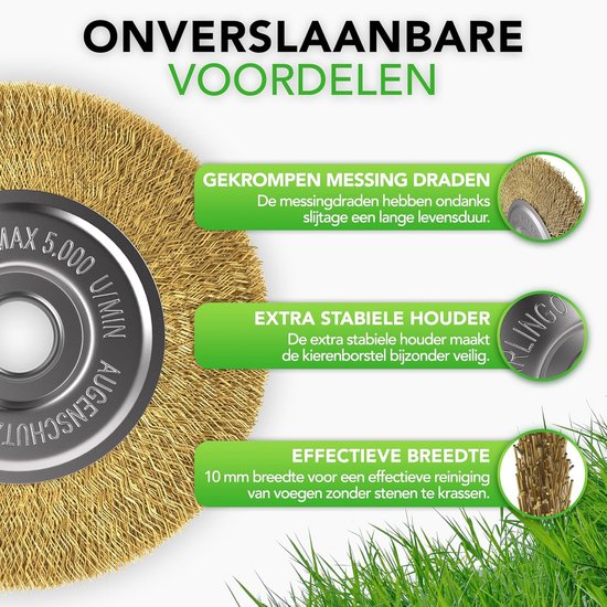 Voegenborstel voor Multibrush en andere dweilaccessoires - 10 mm breed - Onkruidreiniging - Vervangborstel van Gloria — afbeelding 3