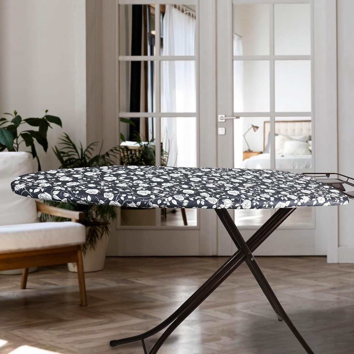 Strijkplankovertrek met Dikke Vulling en Elastiek - 120 x 40 cm, 120 x 45 cm, Ideaal voor Stoomstrijkijzerstations