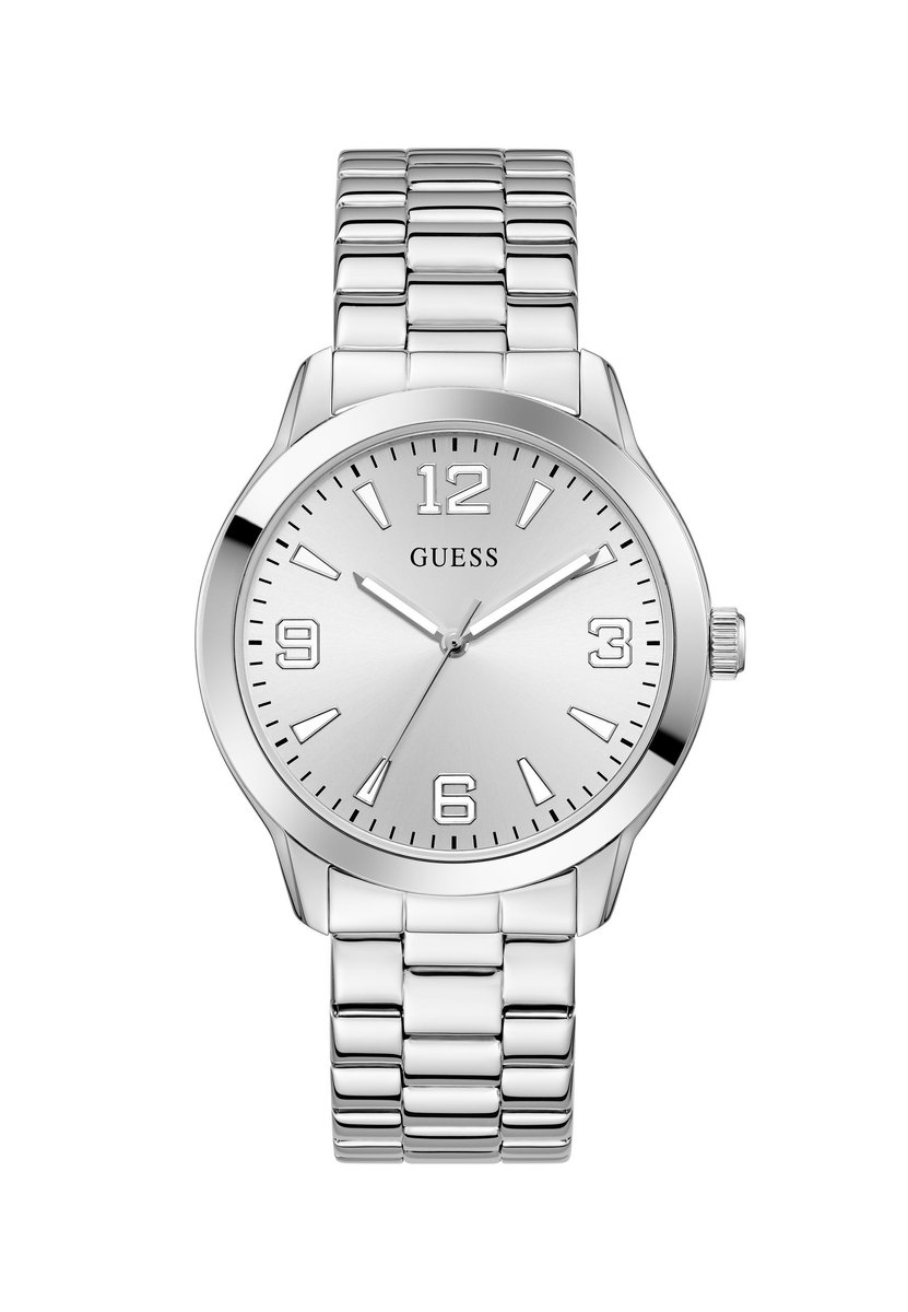 Guess Colton Quartz Analoog Horloge Silver Tone Behuizing: 100% Roestvrij Staal| Armband: Roestvrij Staal 42 mm U1487G1M, U1487G2M, U1487G3M