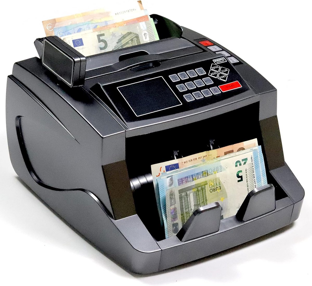 Geldtelmachine voor Gemengde Eurobiljetten | Vals Geld Detectie | Tot 1.000 Biljetten per Minuut