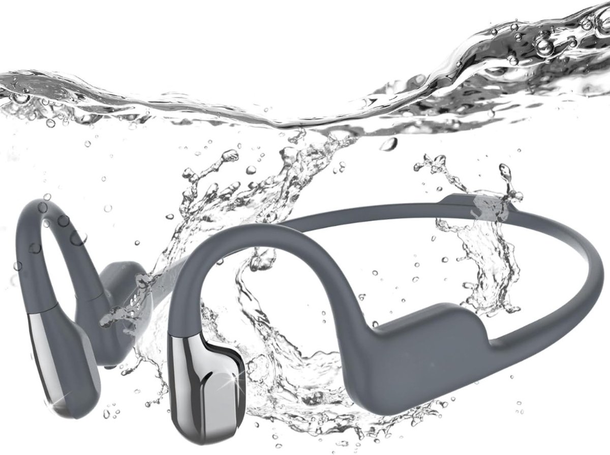 CLVP® Bone Conduction Headphone - Koptelefoon voor Activiteiten - Draadloos - Bleutooth - Donkrgrijs