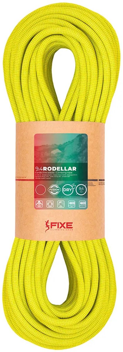 Fixe Climbing Gear Rodellar 9.4 Mm Touw Geel 60 m