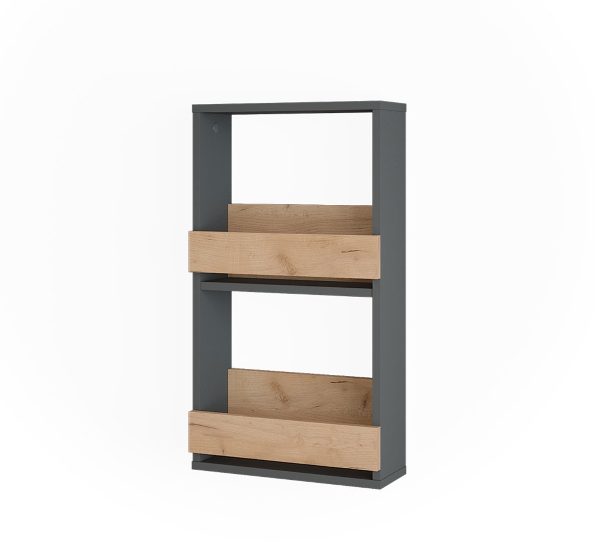 Vicco Repose Wijnglasrek – 40 x 72 cm Eik goud/antraciet