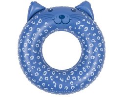 Swim Essentials - zwemband - Ø55 cm - Blauw - Luipaardprint - kind