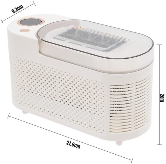 Nexvo® Ijsblokjesmachine - Ijsmachine - Ijsblokjesmakers - Wit - 22cm x 10cm x 13cm van Nexvo — afbeelding 4
