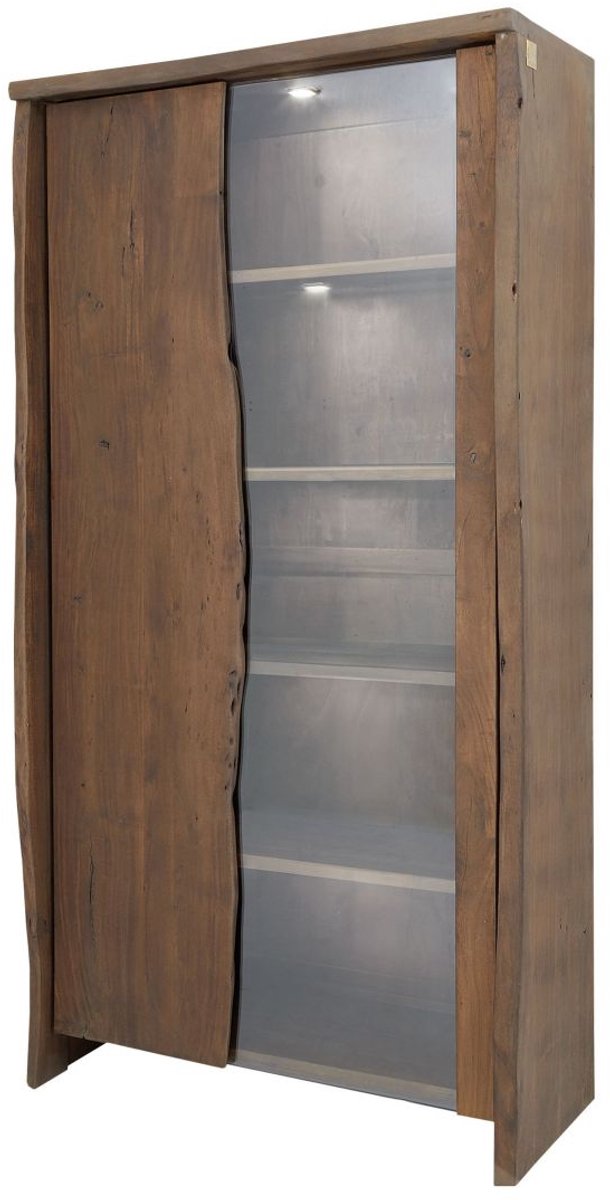 MASSIVMOEBEL24.DE vitrine PURE ACACIA #811 bruin 105 x 204 x 45 cm