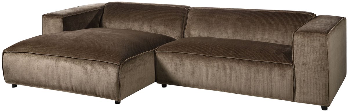 MASSIVMOEBEL24.DE hoekbank SOFAS taupe 304 x 69 x 164 cm