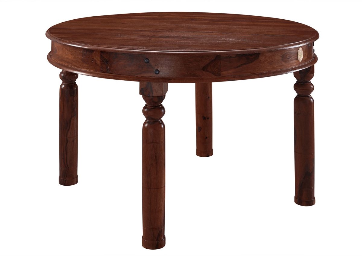 MASSIVMOEBEL24 .DE OXFORD #331 eettafel donkerbruin gelakt acacia 100x100x76 cm (BxTxH)