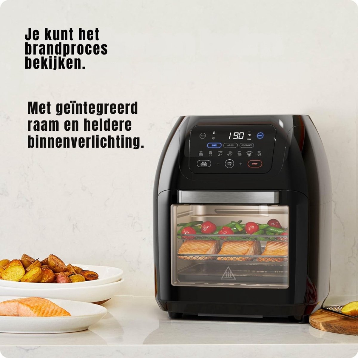 Nexvo Airfryer XXL met Dubbele Lade - Heteluchtfriteuse - afbeelding 3
