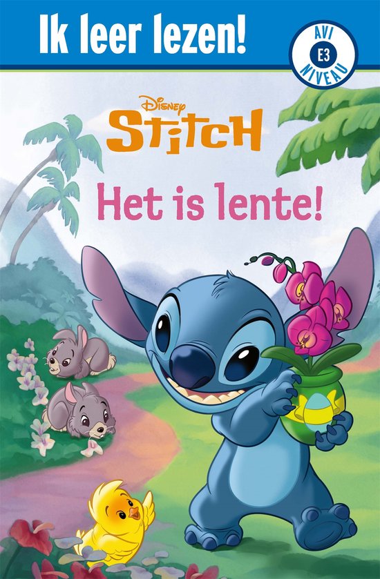 Ik leer lezen! - Disney Stitch - Het is lente! - cover