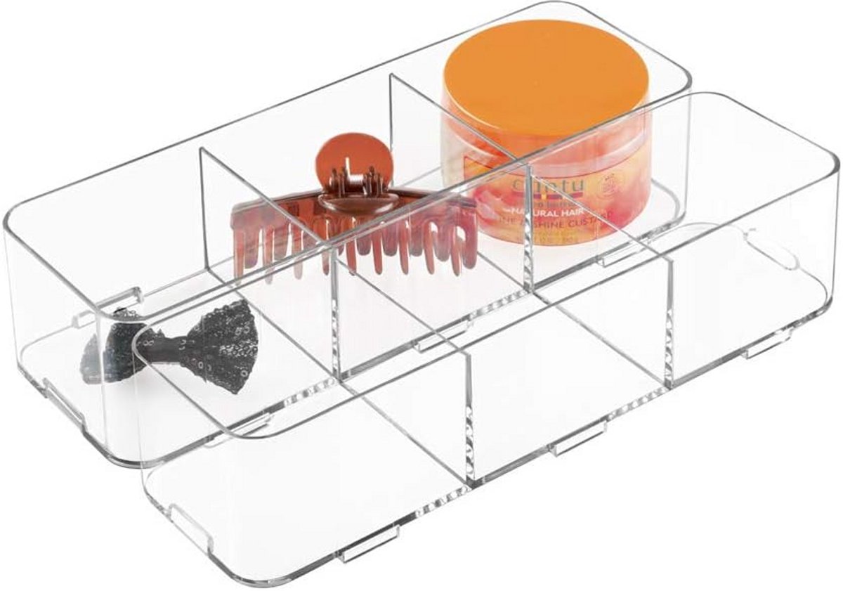Grote Transparante Interlocking Lade voor Zeep en Cosmetica