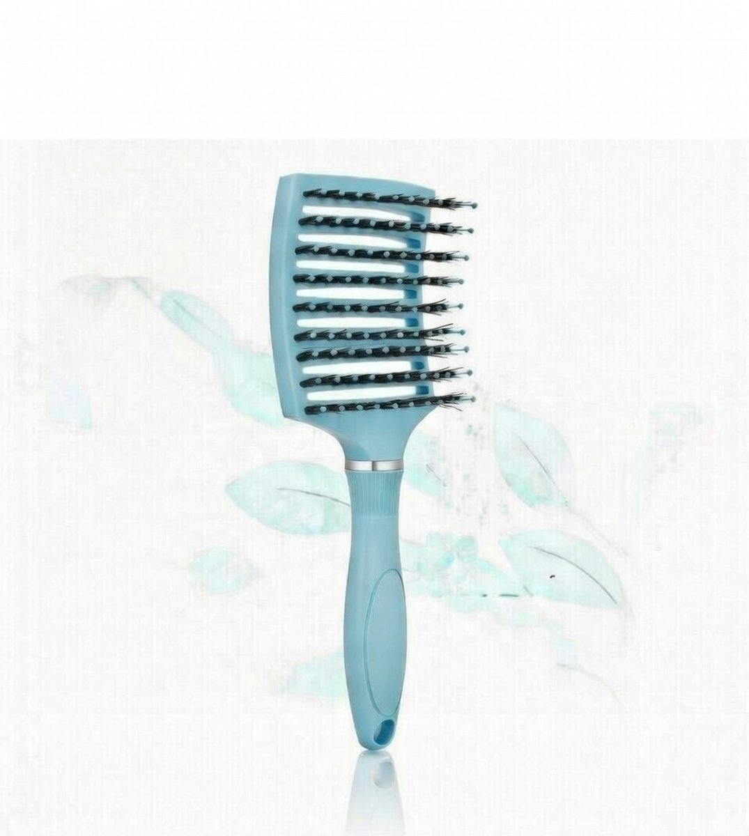 Licht blauwe Ontklittende Vent Brush – Professionele Haarborstel - Anti Klit