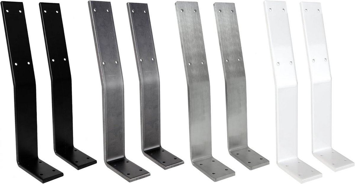 Steunbeugel Rugleuning voor Bank of Bed | Zwart, Wit, RVS & Industrieel | 8mm Dik Staal