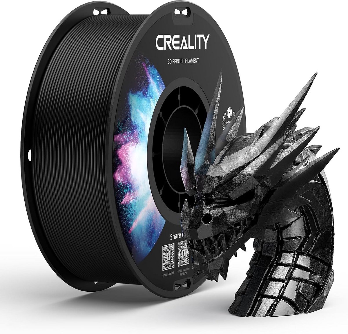 PETG Filament Zwart 1.75mm 1kg Hoge Precisie voor FDM 3D Printers