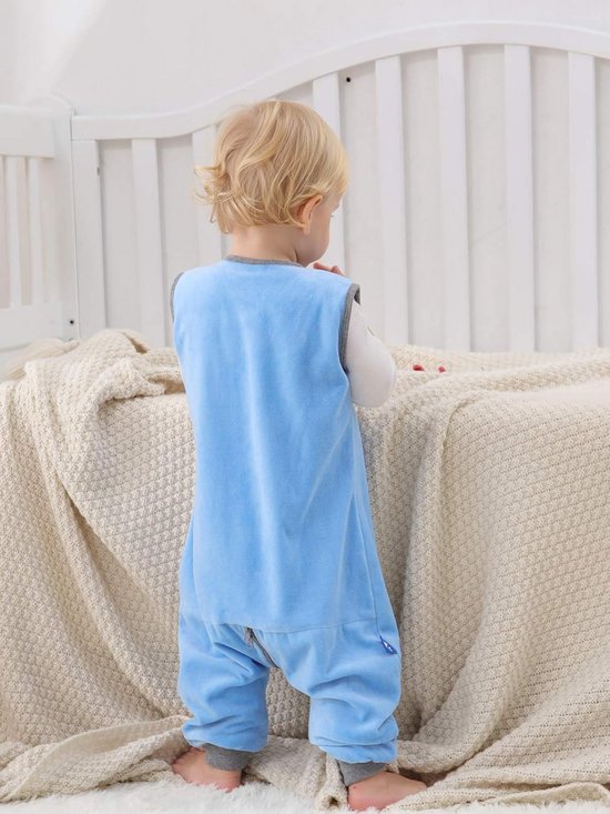 Warme Slaapzak met Voetjes voor Peuters en Dreumesen - Winter Pyjama met Hoge Tog Waarde (1.5) voor 1-4 Jaar — afbeelding 2