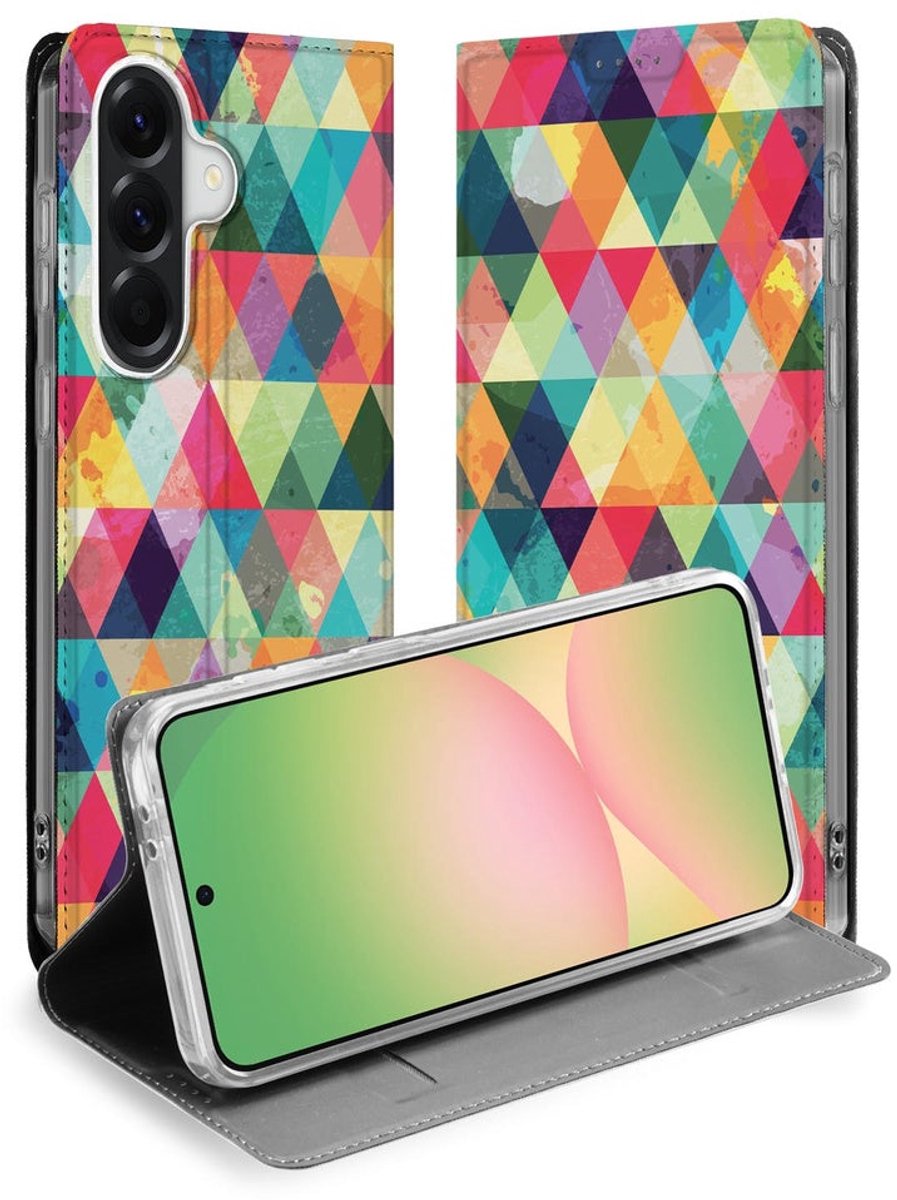 Book Cover Samsung Galaxy A57 Geruit