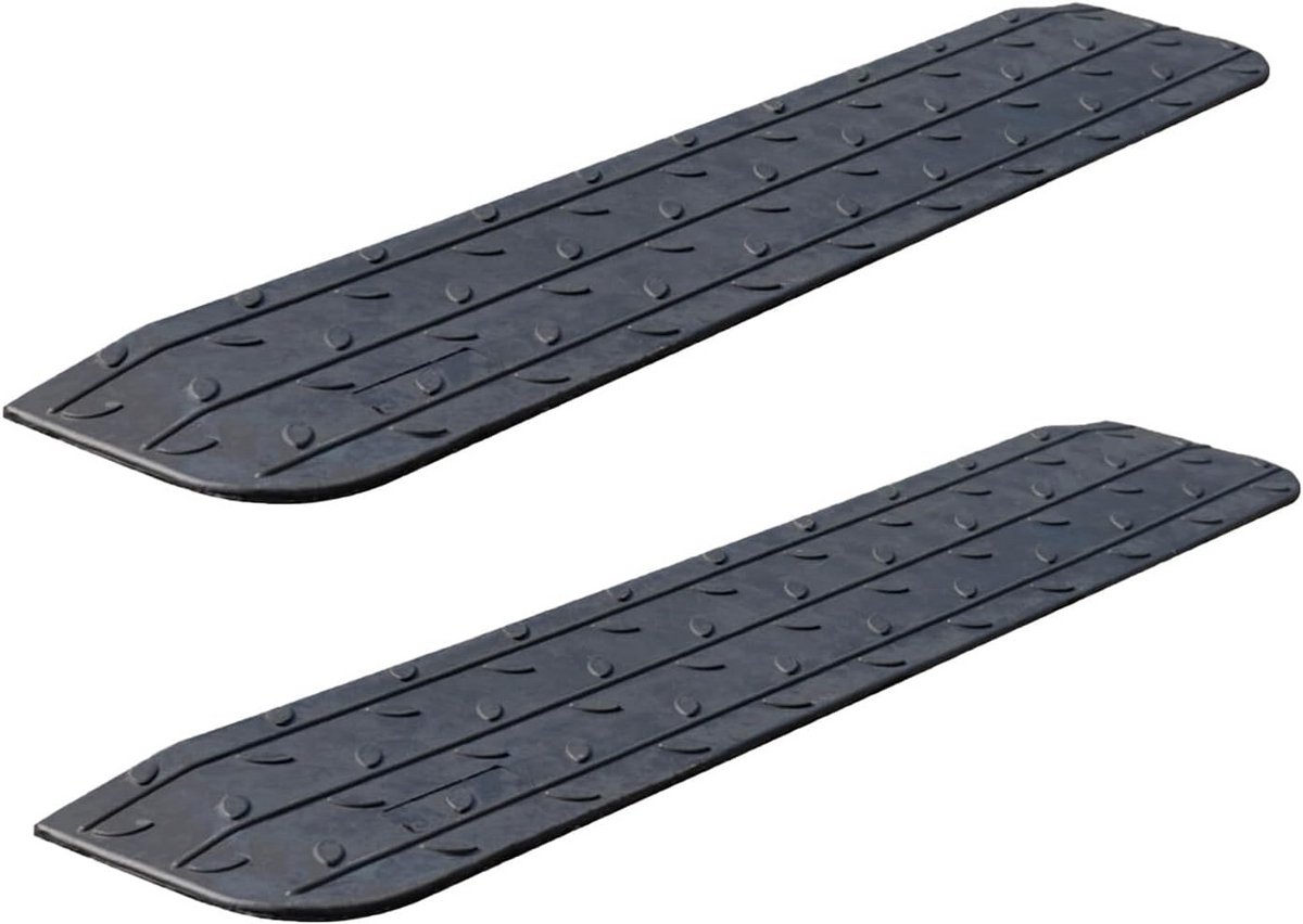 Zware Antislip Rubber Drempelhulp 2.5cm Hoog voor Rolstoel en Motorfiets