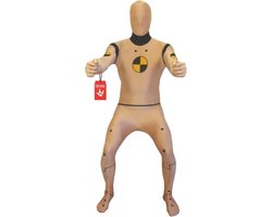 Halloween Kostuum Crash Test Dummy Full-Body Pak voor Volwassenen