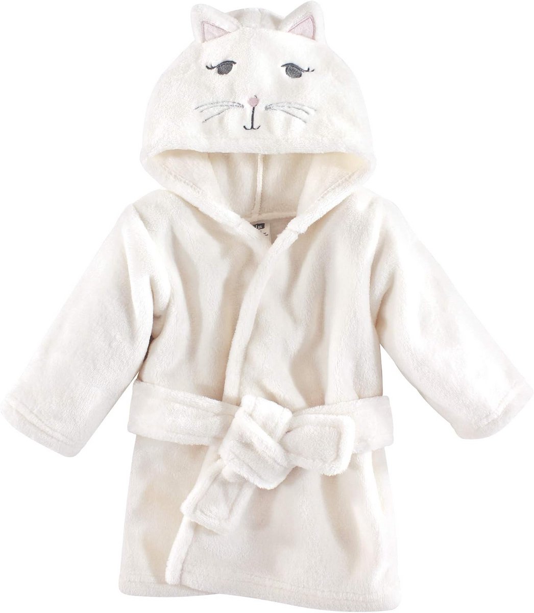 Zachte Pluche Babybadjas met Dierenkap - Comfortabele Badjas voor Unisex Baby