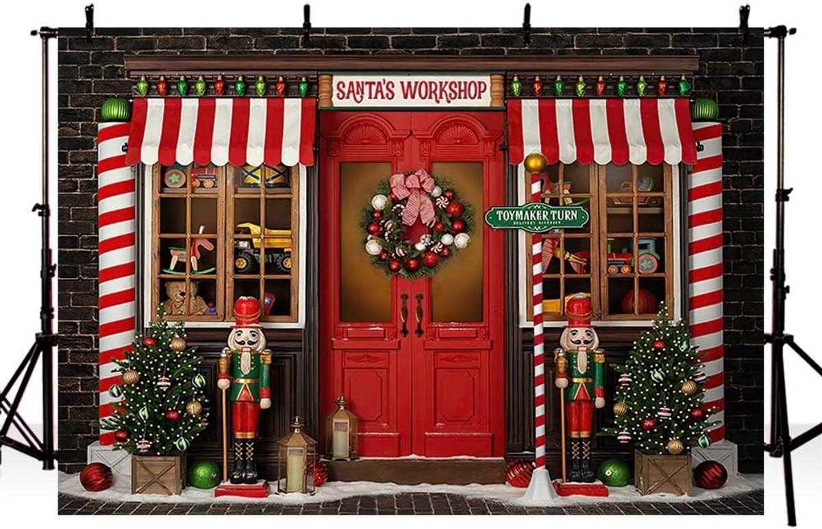 Kerst Achtergrond 7x5ft Winter Thema voor Fotografie en Feestdecoratie