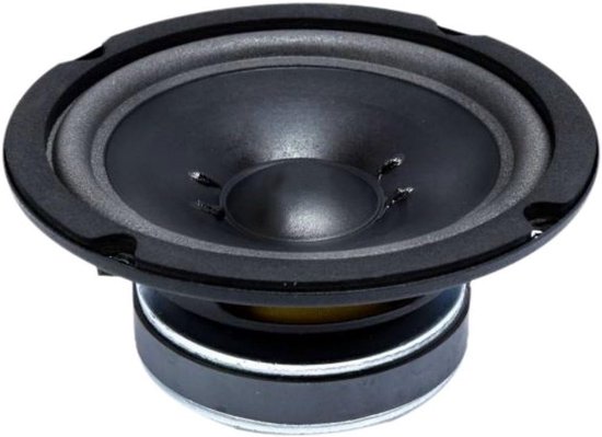 Subwoofer Piatto Option AIR-F6 D4 16,5 Cm: Doppia Bobina 4+4 Ohm, 150W RMS, Neodimio, Profondità 3,5 Cm