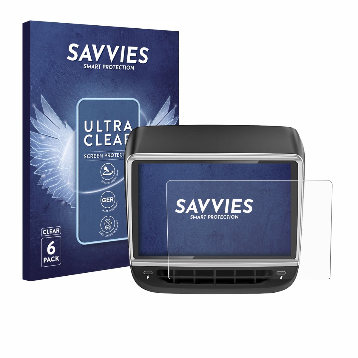 Savvies - Screenprotector voor Tlyard T10 - Folie Beschermfolie transparant 6 Stuks
