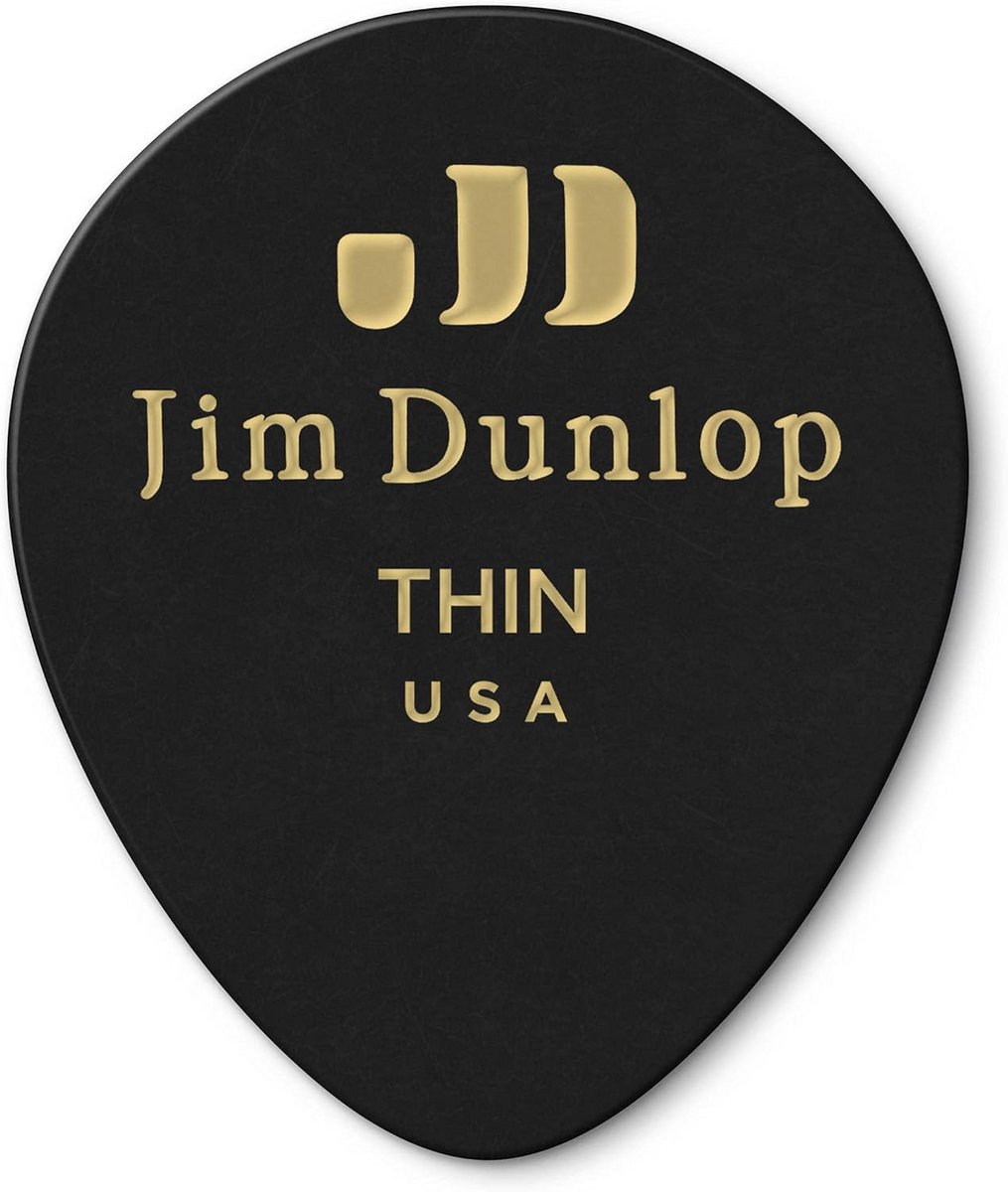 12-Pack Celluloid Plectrums Druppelvorm Dunne Speler