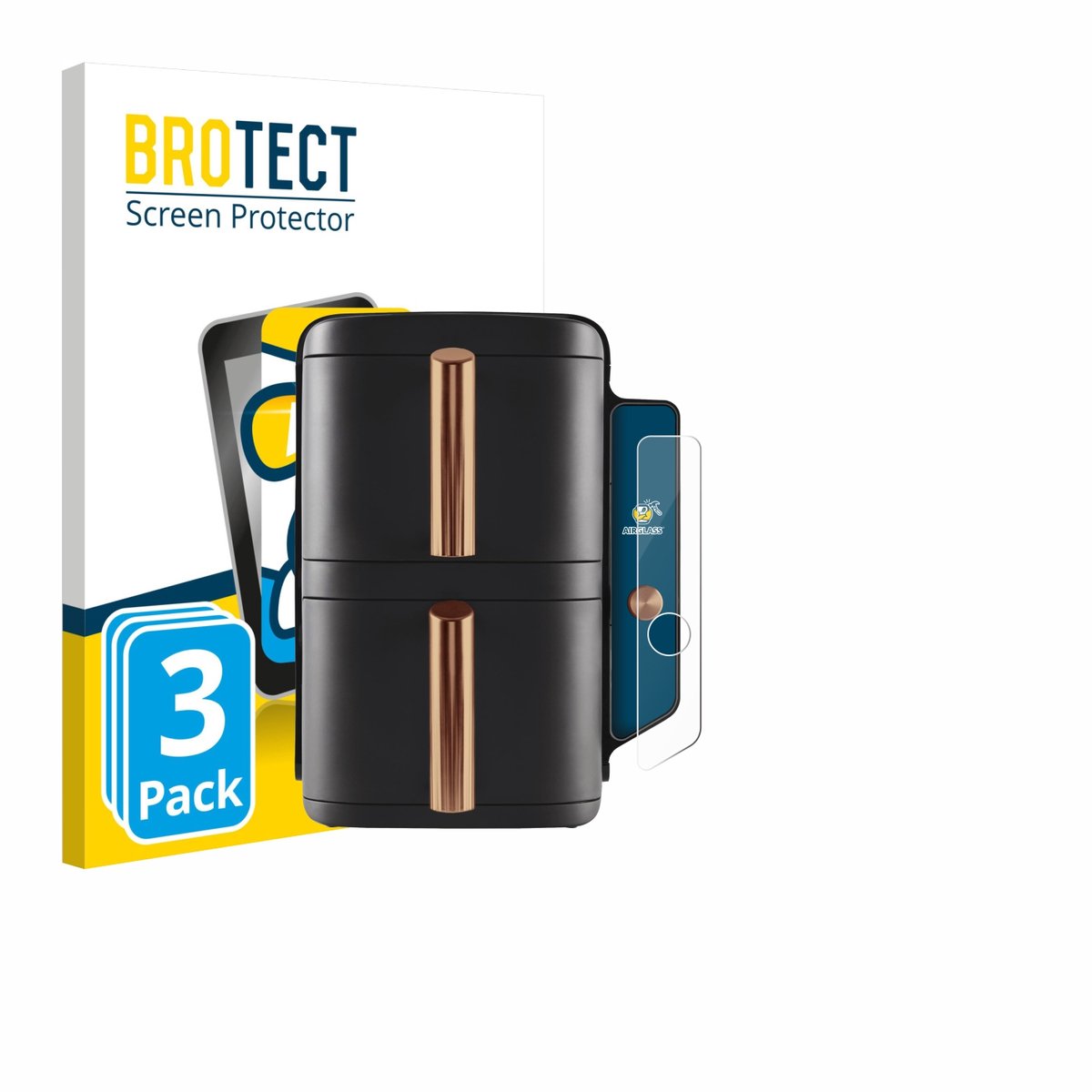 Screenprotector 3 Stuks voor Ninja Double Stack XL sl400eu Beschermglas transparant