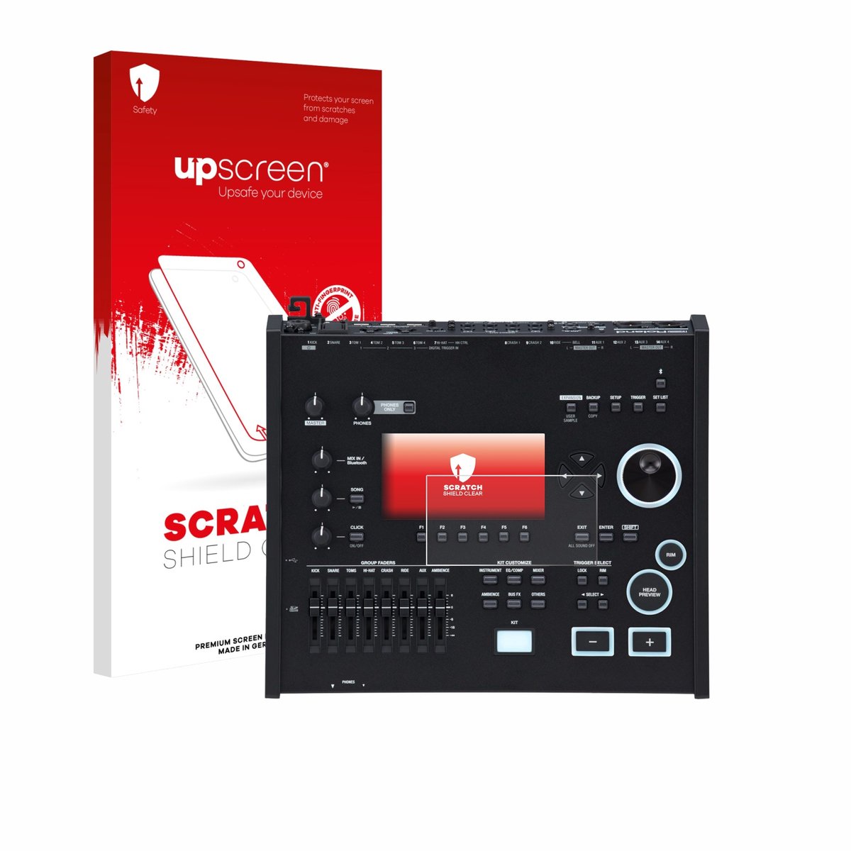 upscreen - Screenprotector voor Roland V71 - Folie Beschermfolie transparant