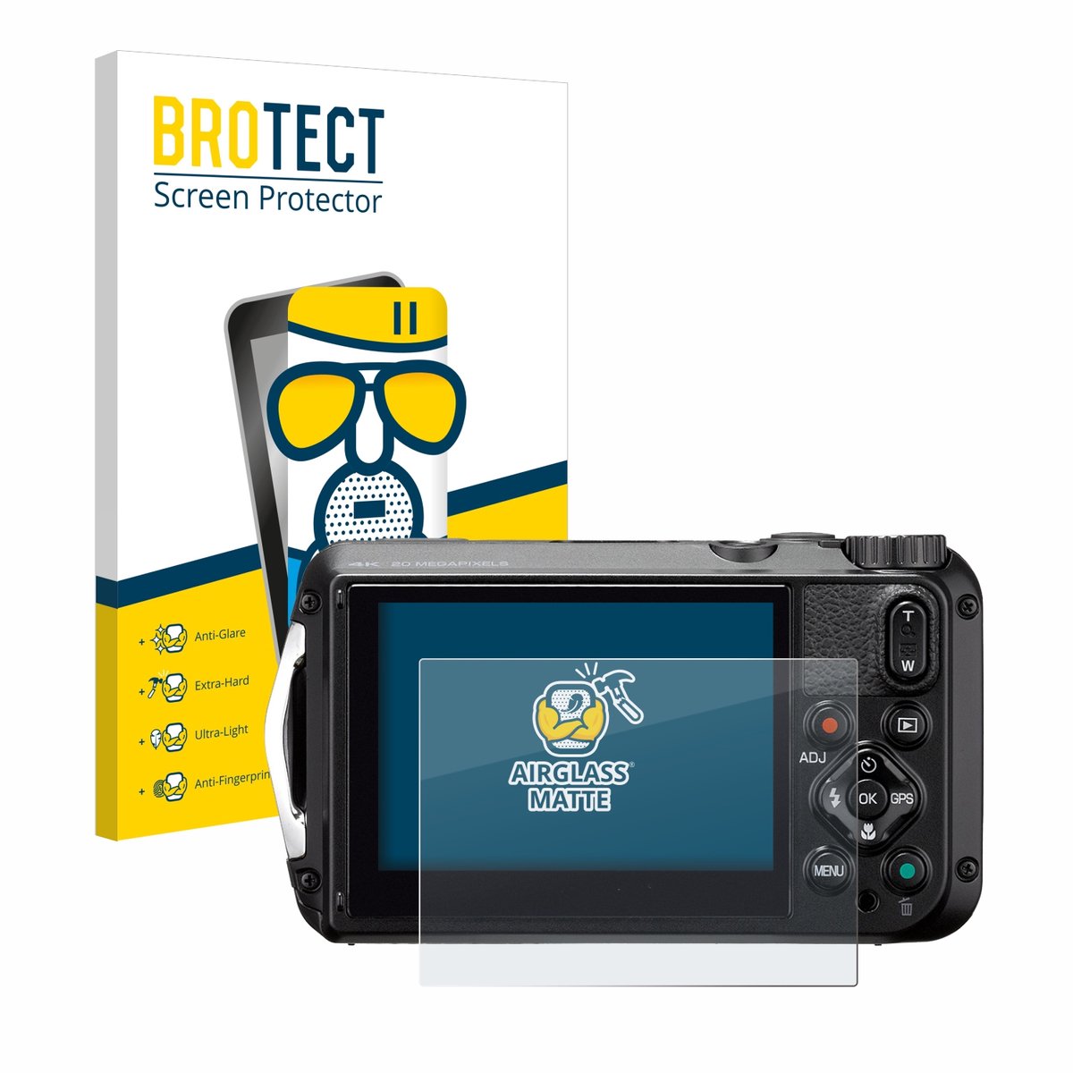 BROTECT - Screenprotector voor Ricoh WG-6 - Folie Beschermfolie Beschermglas matte