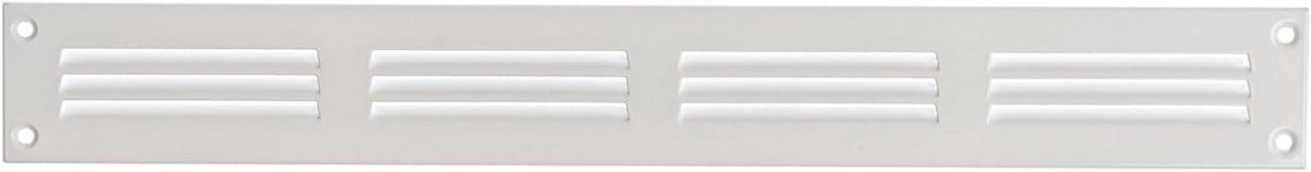 Metalen Ventilatirooster 400x50mm met Insectengaas voor Afvoer en Ventilatie