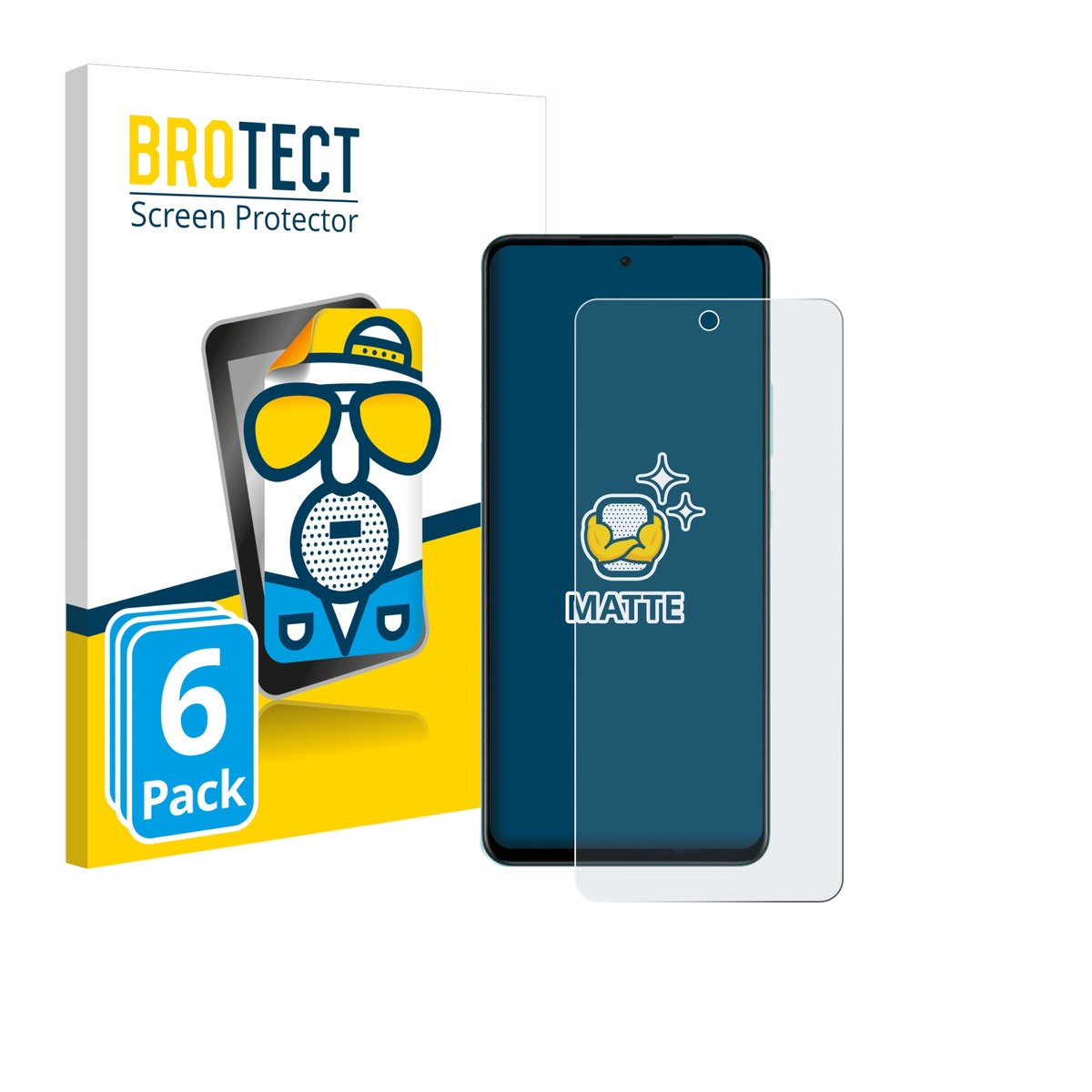BROTECT - Screenprotector voor Oppo A5 4G - Folie Beschermfolie matte 6 Stuks