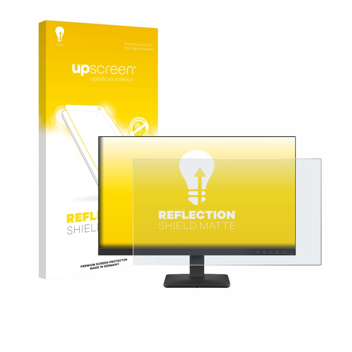 upscreen - Screenprotector voor Lenovo L24-4e - Folie Beschermfolie anti glare matte