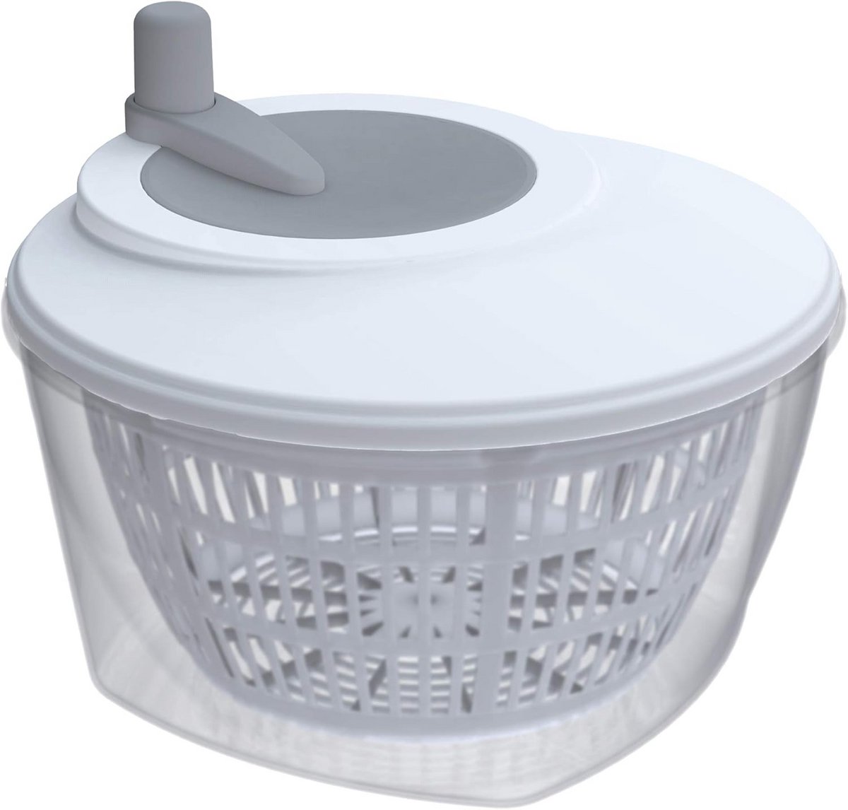 Grote Salade Centrifuge Kunststof Wit 24 CM