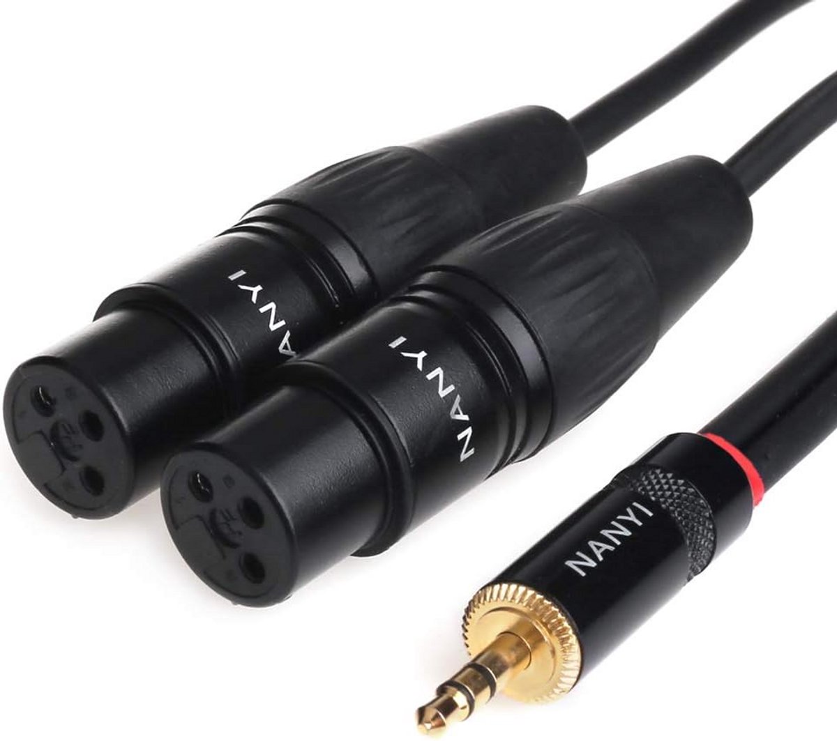 XLR 3,5mm vrouwelijke splitterkabel voor audio-overdracht