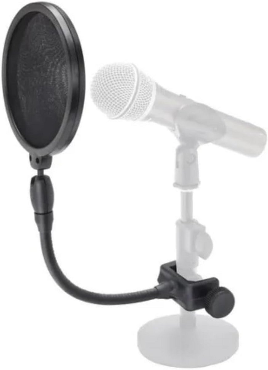 Popfilter voor microfoon