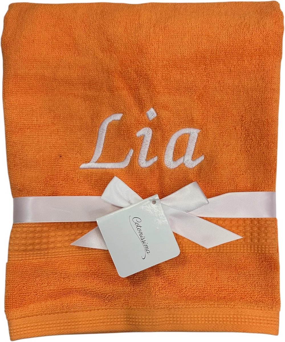 Gepersonaliseerde badstof handdoek 100% katoen 500 g/m² – zacht & huidvriendelijk – 30x50 