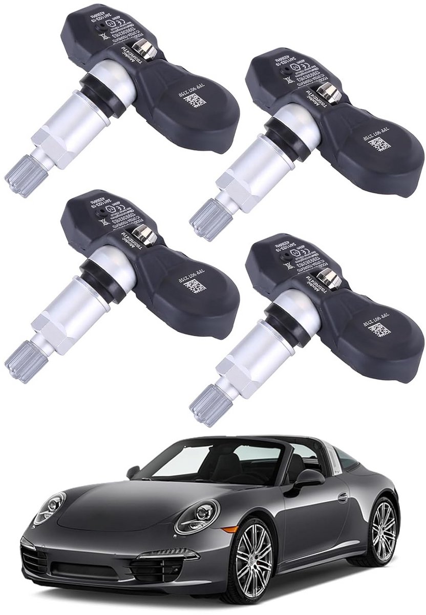 4 Stuks TPMS Bandenspanningssensoren voor Controle Systeem - Universele Geschikt voor Audi, Porsche en VW