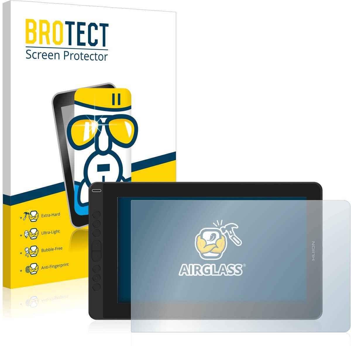 Screenprotector voor Huion Kamvas 13 Beschermglas transparant