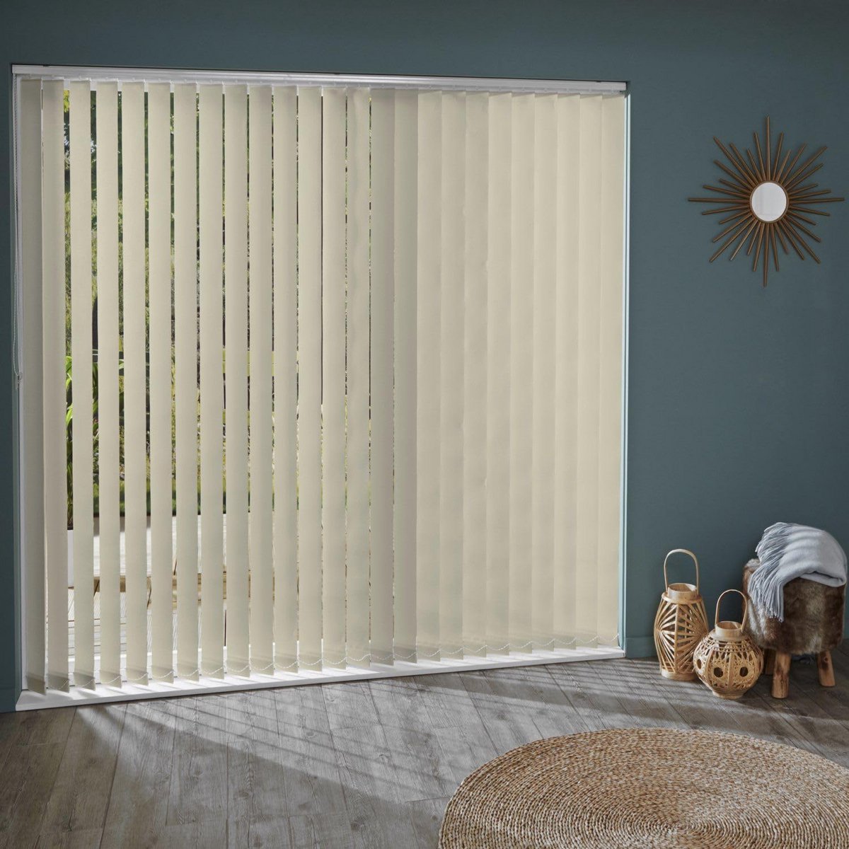 Lamellen voor Californische jaloezieën 89mm Beige 5 stuks