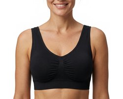RENALUX - BH Zonder Beugel Voorgevormd - Sport BH Dames - Sportbh - Beugelloze BH - Comfort met Vulling Uitneembaar - Push Up Bh's - Magic Bra - Dames Kleding - Ondergoed - S