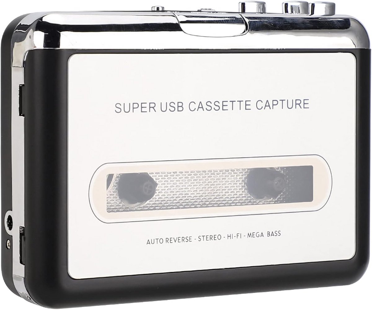 USB Cassette Speler om Tapes naar MP3 om te Zetten - Draagbare Tape Converter
