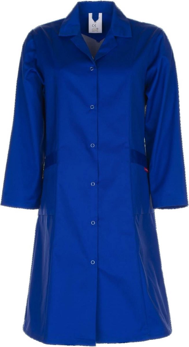 Lange Dames Werkjas met 3/4 Mouwen en Stijlvolle Details