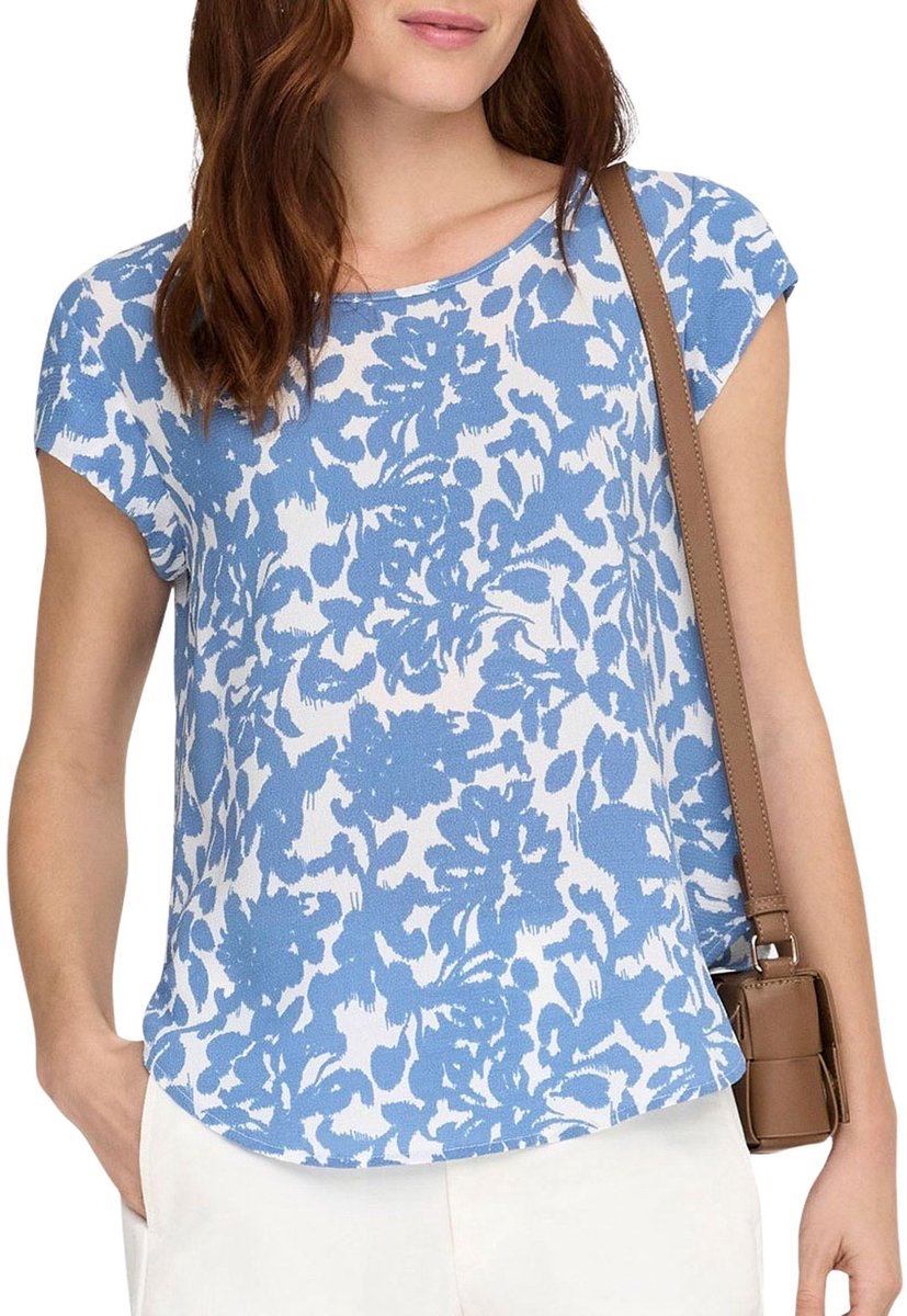 Only Vic S/S AOP Top Dames - Maat M (40)