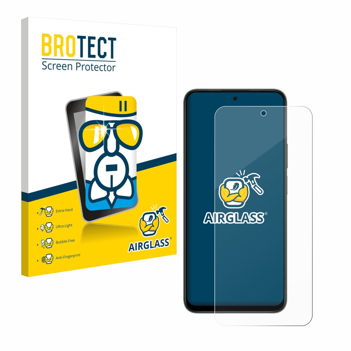Screenprotector voor Honor X7d 5G Beschermglas transparant
