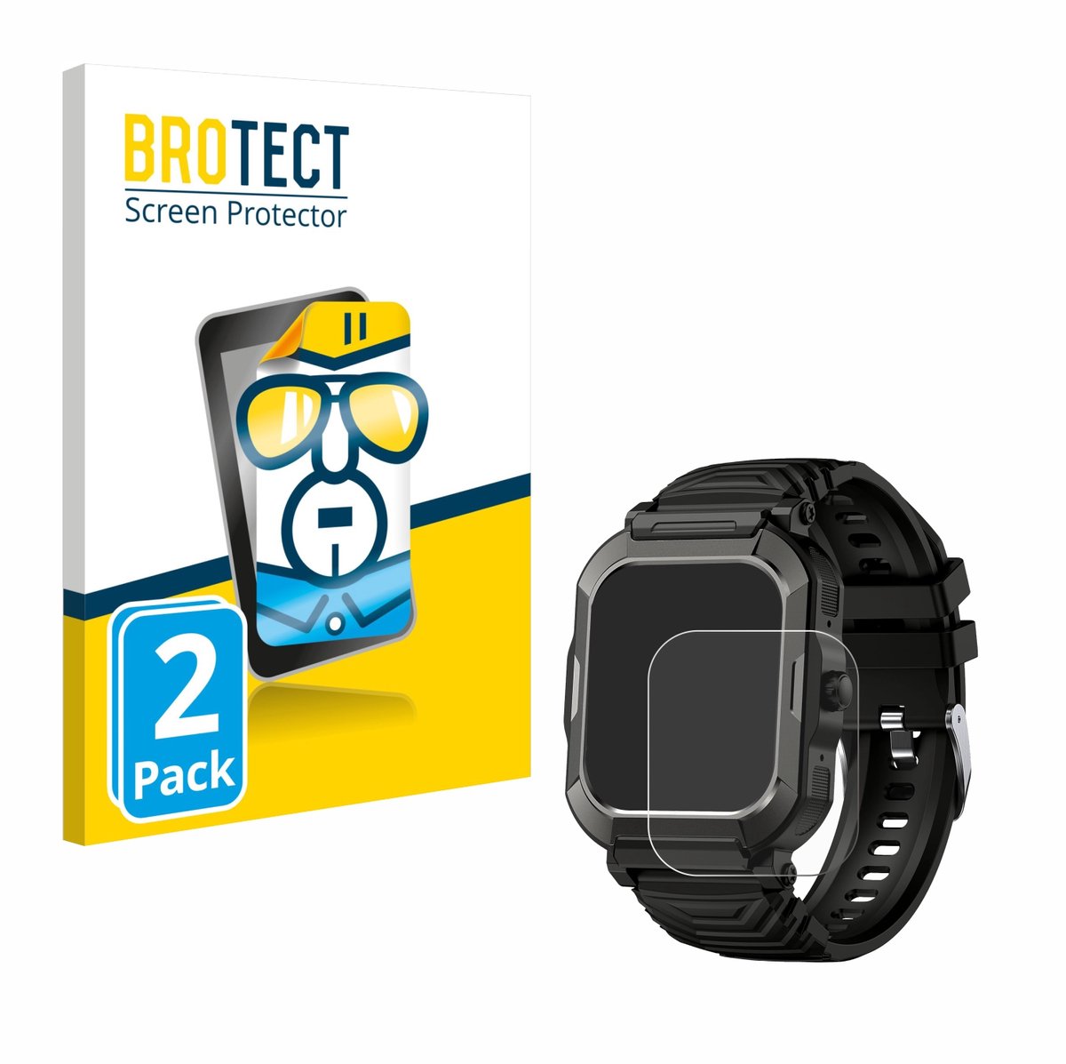 BROTECT - Screenprotector voor Popglory H52 - Folie Beschermfolie transparant 2 Stuks