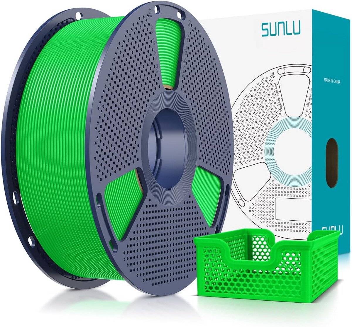 Upgrade PLA+ 3D Printer Filament 1.75mm - Hoge Snelheid en Sterkte - 1kg Spoel Groen